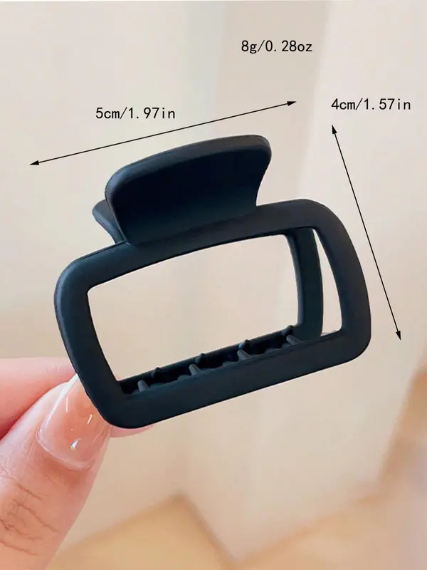 Solid Color Matte Hair Claws, Casual and Versatile Hair Accessories for Women, Minimalist Headwear Suitable for Thick Hair 1
