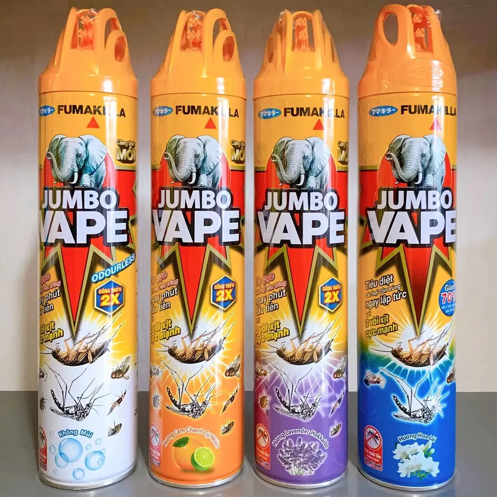Chai xịt muỗi, ruồi , gián và các loại côn trùng khác chai 520-600ml Raid | Jumbo | MOSFLY | viên  diệt kiến