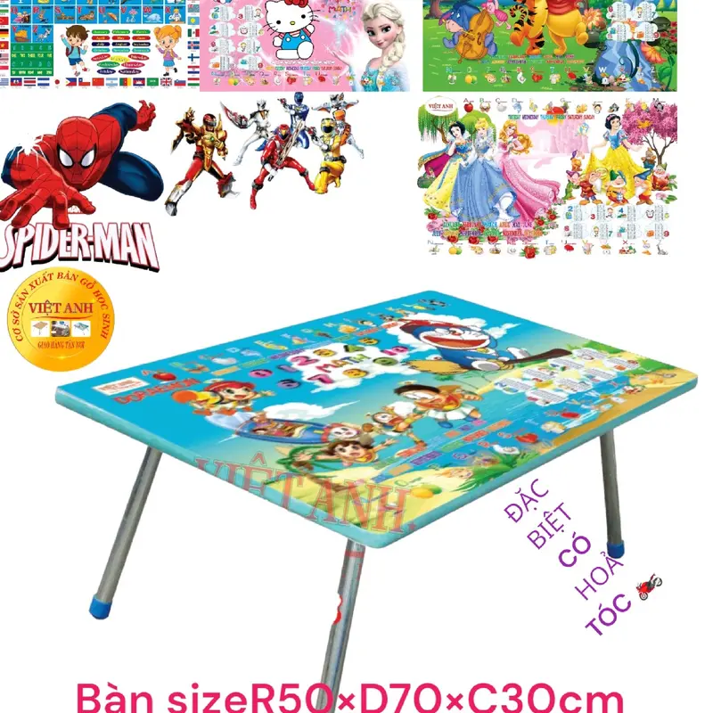 Bàn hình xếp gọn đa năng chân ống(KT LỚN) di 0