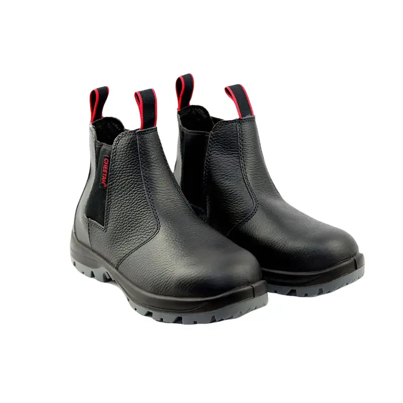 Sepatu Kerja Ujung Besi Safety CHEETAH 7110 100% Original Shoes Slip Resistant Work & Safety Footwear  Pria Karet 0