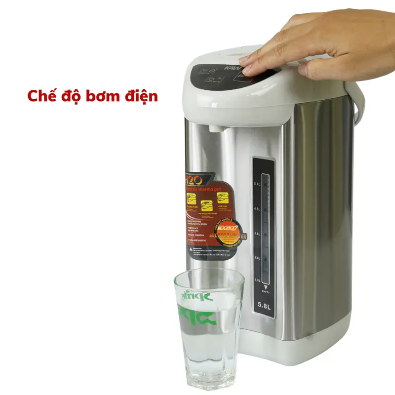 Bình Thủy Điện KAW Dung Tích 5.8L Đun Siêu Tốc, Giữ Nhiệt, An Toàn - BẢO HÀNH 1-1 Đun Nước Inox Ấm Đun Bình Đun Nước Chính Hãng 1