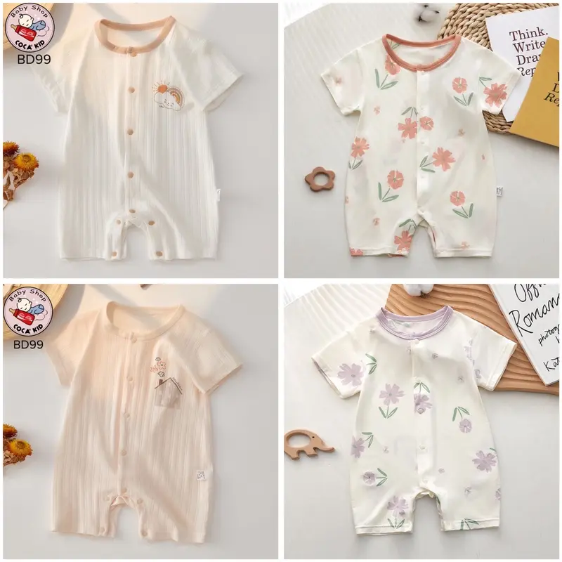 BODY ĐÙI PETIT QUẢNG CHÂU MỀM MỊN MÁT Cho Bé Jumpsuit 0