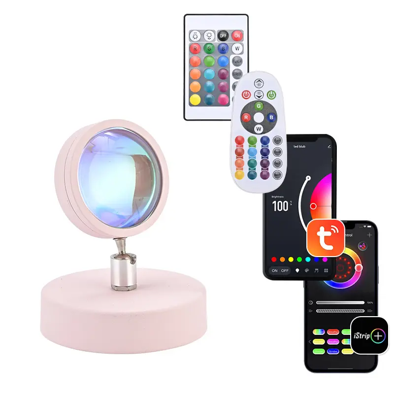 Đèn Bàn Mini Đèn Hoàng Hôn, Màu RGB, Đèn Tạo Không Khí Ảnh, Đèn USB, Đèn Hoàng Hôn, Đèn Hoàng Hôn Đỏ 4