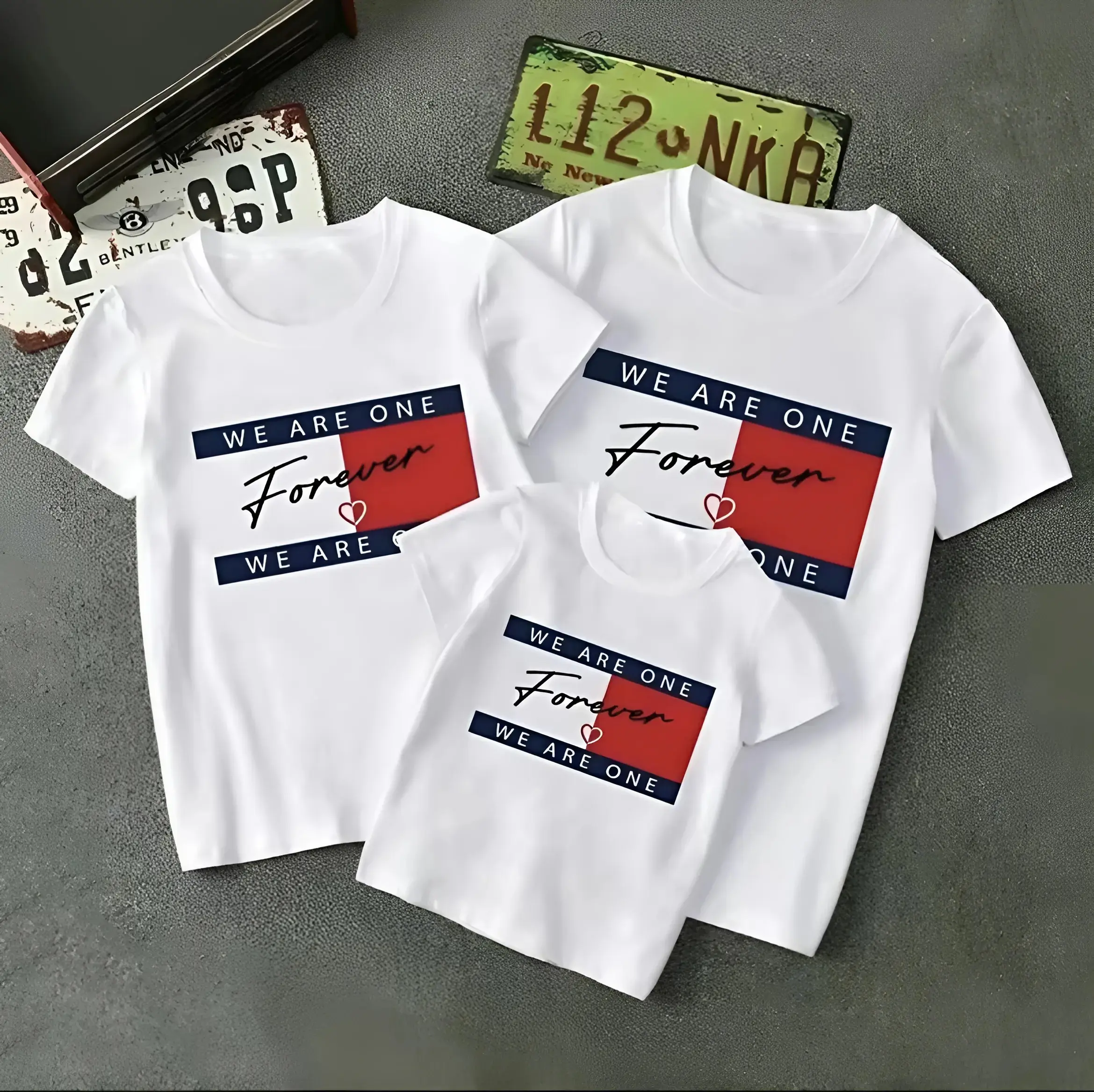 Áo thun hội nhóm, áo gia đình tay ngắn Forever sắc nét phong cách trẻ trung đủ size chất vải mềm mịn form áo vừa người cho cả nhà mặc đi chơi, du lịch, ở nhà đều đẹp TA056