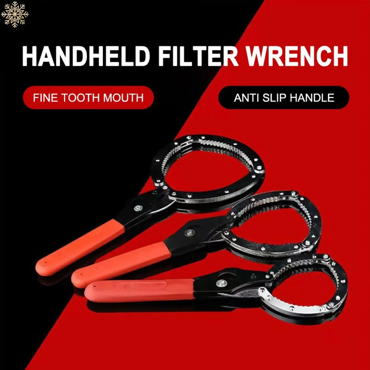 Universal 3-Jaw Oil Filter Wrench – Adjustable Spanner For Car & Bike, High-Carbon Steel