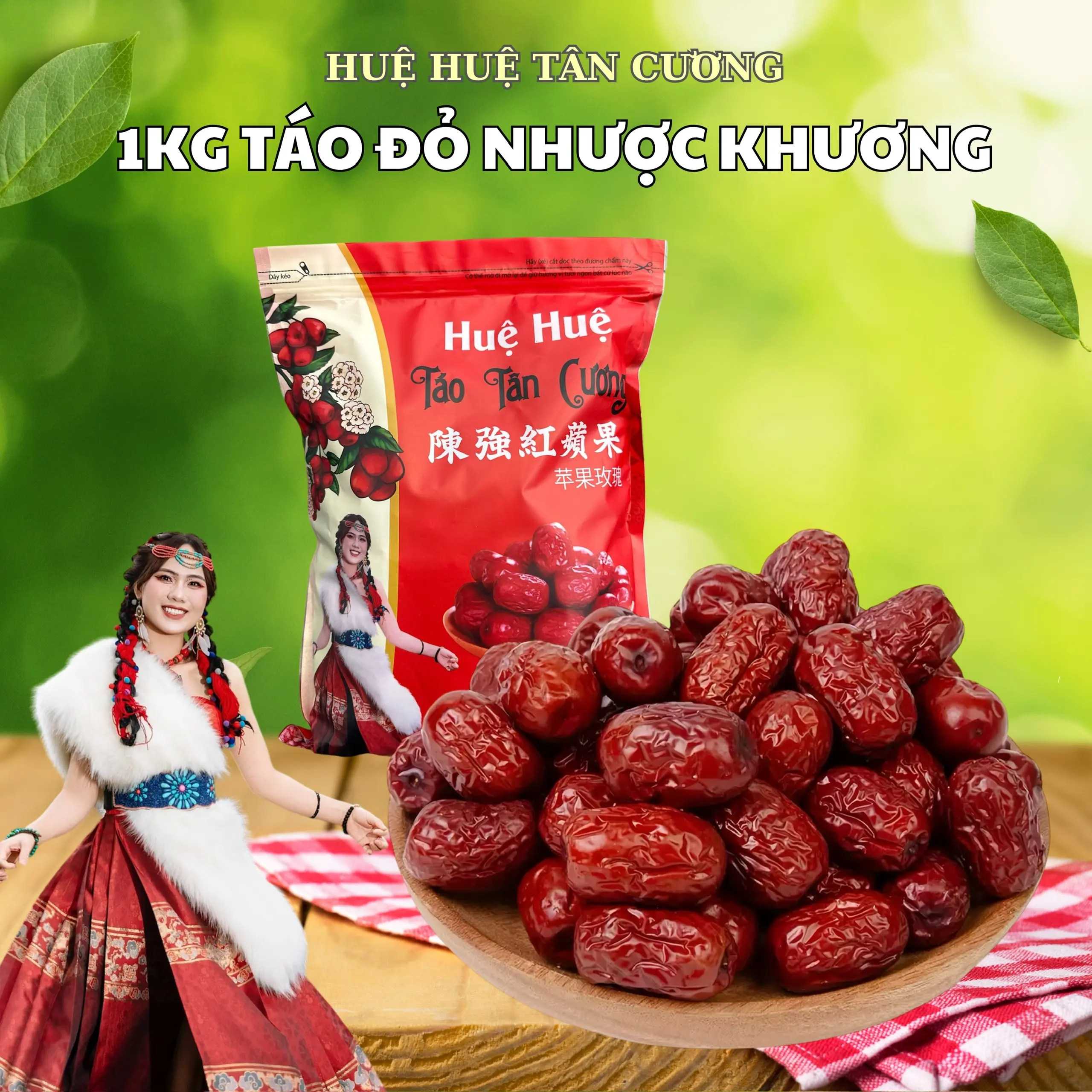 1kg Táo Nhược Khương Tân Cương - Huệ Huệ Tân Cương