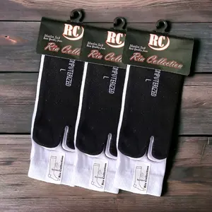 KAOS KAKI JEMPOL NILON TEBAL LEMBUT TERMURAH WANITA MUSLIMAH DEWASA MOTIF PUTIH POLOS TELAPAK HITAM Muslim