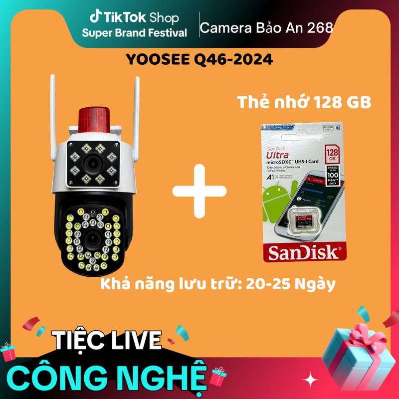 [HQD] CAMERA 12.0Mpx + THẺ Sandisk 128G XEM LẠI 20 NGÀY xem 2 màn hình Ngoài Trời  Chụp Ảnh (8X36)