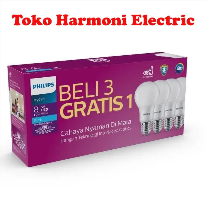 Philips MultiPack MyCare Led Bulb 8W 6500K Putih