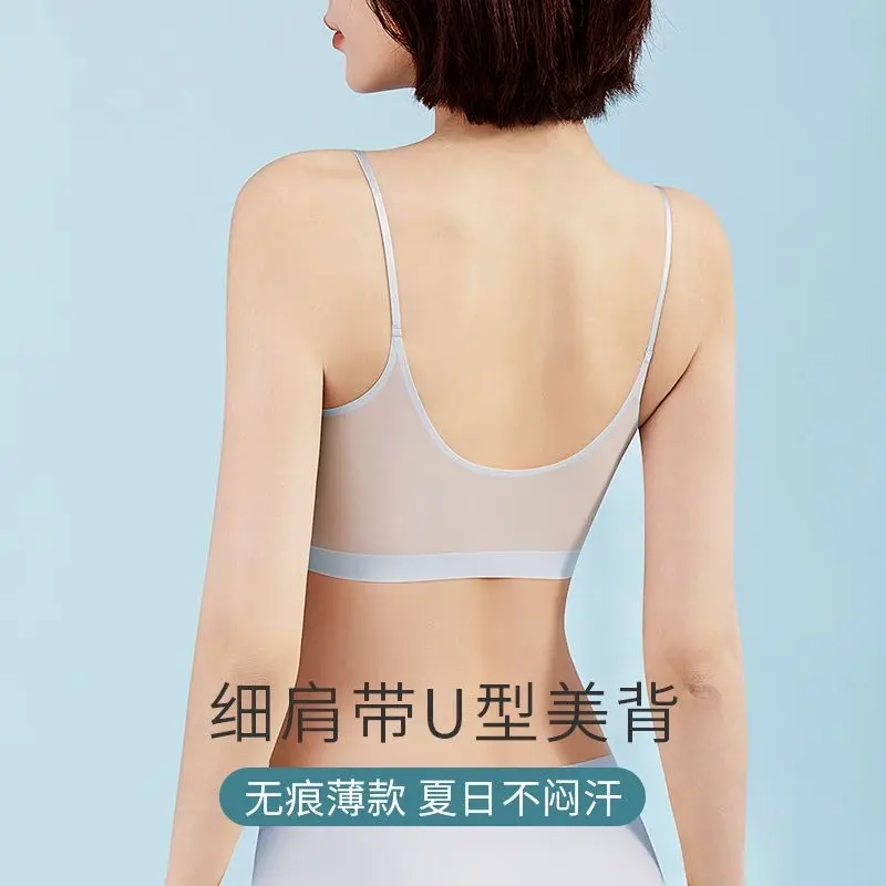 Ultra-Thin Seamless Bra for Women, Wireless, Small Chest, Push-Up, Anti-Sagging, Summer, Plus Size, Cool and Comfortable, Beautiful Back Bra