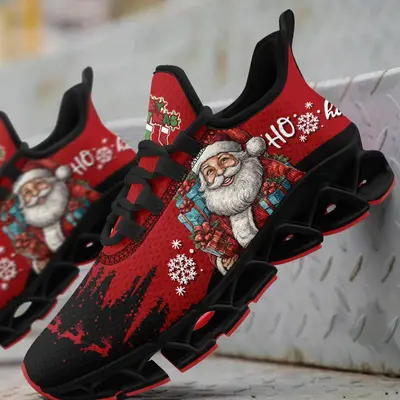 Men’s Alizarin store Sneakers with Christmas Snow – Christmas Edition