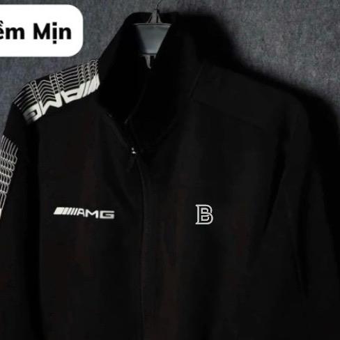 Áo Khoác Nam Nữ Thể Thao Màu Đen AMG Sport Áo Chống Nắng Vải Thun Lạnh Poly 2 Da Cao Cấp, Mềm Mịn Không Xù Lông, chạy bộ menwear 1
