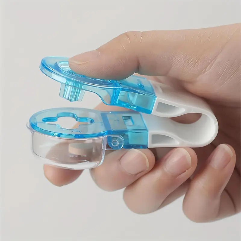 Portable Pill Extractor, 1 Count Pill Storage Box with Pill Remover, Pill Dispenser, Blue Pill Organizer for Elderly, Disabled, Hand Arthritis Individuals, Healthcare 3