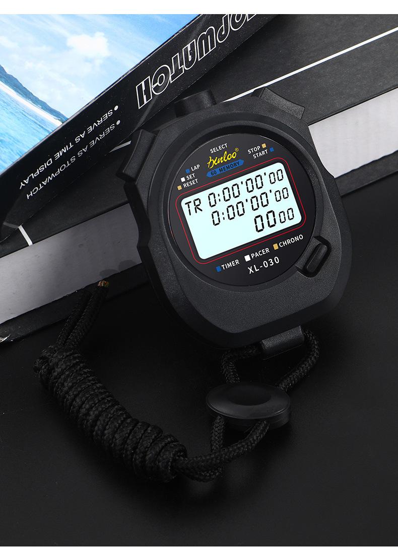 Product Introduction of Electronic stopwatch timer race students running professional gym training sports trainer sports code watch 14