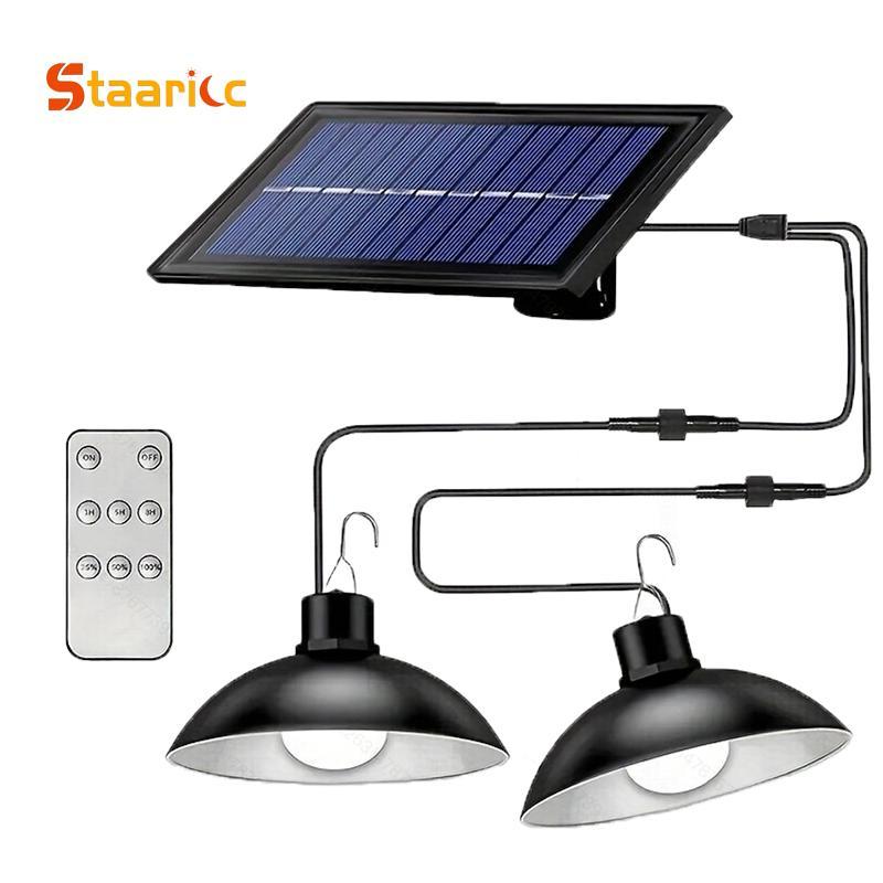 Solar Powered Outdoor LED Light, Waterproof Solar Lights with Remote Control, Outdoor Decorative Light for Garden Patio Yard Deck Fence Garage 1
