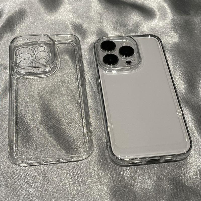 Tương Thích Cho IPhone17,16,15, 14, 13, 12 11 Pro Max, IPhone14,15,16 Plus, IPhone 17 Air, IPhone XS Max,Xr,Vỏ Điện Thoại Trong Suốt, Rõ Nét, Mềm Mại, Thiết Kế Siêu Mỏng Ôm Trọn Ống Kính, Vỏ Bảo Vệ Chống Va Đập Với Kiểu Dáng Tối Giản