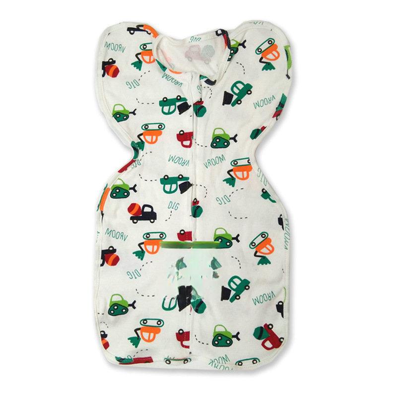 Product Introduction of Swaddling Sleeping Bag Newborn Transition Swaddling Sleeping Bag Cotton Sleeping Bag Open Two-Way Zipper 12