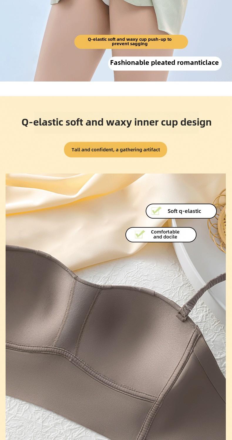 Product Introduction of YIBEIKA Women Summer Thin Style Big Breasts Look Small Breasts Anti-glare Seamless Sexy Bra 36
