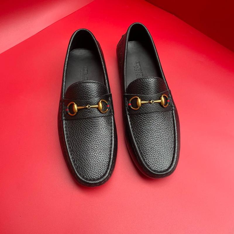 Giầy da nam GC175 đế âm Mũi tròn  GiàY Shoes Đế Bằng da bò nguyên tấm đế âm 1cm sang trọng Loaàer da bò thật giầy lười nam giầy mocca Loafer đi làm đi chơi dễ phối đồ