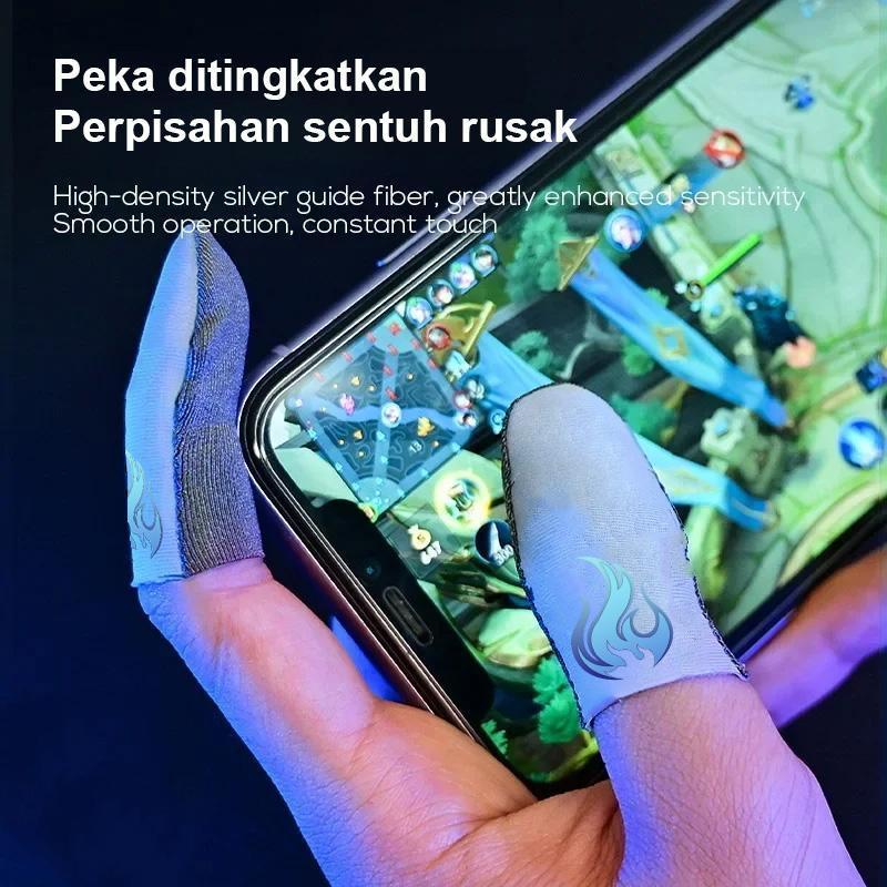 Product Introduction of Bluewow Fire blue Sarung Jempol, Fire blue Bahan Superkonduktor, Layar Sentuh Game Mobile, Sarung Tangan Jari Anti Keringat, Tidak Akan Merusak Sentuhan, Cocok untuk,,Dapat Digunaka Cocok untuk Semua Game, Freefire finger  game 8