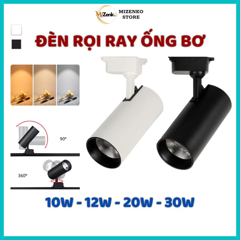 Đèn Rọi Ray Ống Bơ MIZENKO R123 Đủ Màu Ánh Sáng 10w/ 12w/ 20w/ 30w Trang Trí Shop (Chưa Kèm Ray)