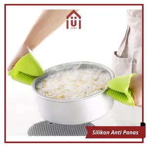 UNISO HOME - SARUNG TANGAN ANTI PANAS SILIKON / ALAT PEGANGAN WAJAN ANTI PANAS SILIKON / PENJEPIT SILIKON ANTI PANAS