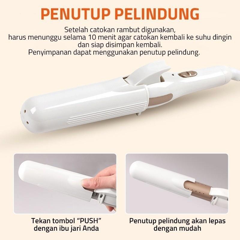 CATOKAN RAMBUT 2 IN 1 CURLY DAN LURUS / ALAT CATOK RAMBUT LURUS ELEKTRIK MODERN / HAIR STRAIGHTENER Compact 3