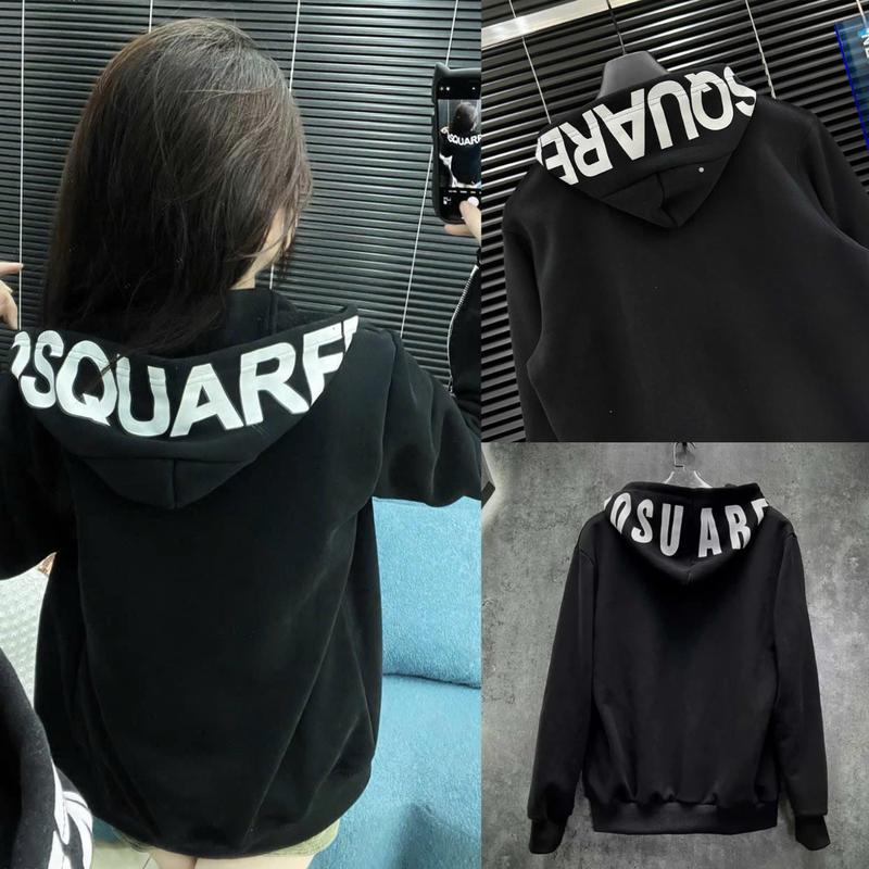 Áo Hoodie DSQ Mũ 2 Lớp Chất Nỉ Tàu Dày Dặn Cao Cấp - Áo Khoác DSQ Nam Nữ Hàng Đẹp Chuẩn Form Phong Cách Boy Phố