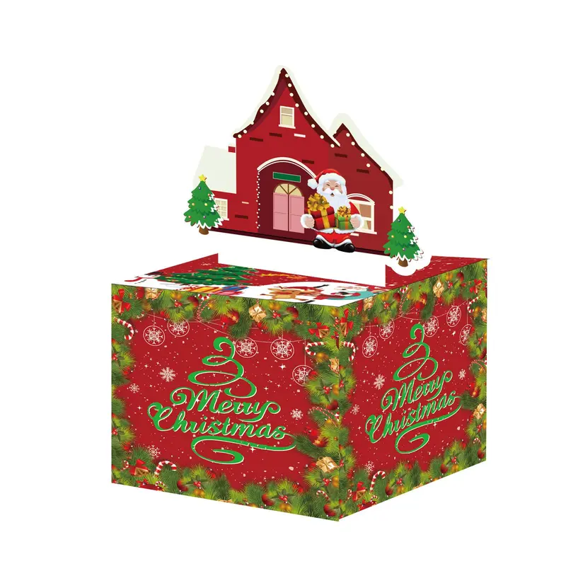 Christmas Themed Money Box, 1 Set Creative  Birthday Cash Gift Box, Party Decoration Supplies for Festival Christmas 4