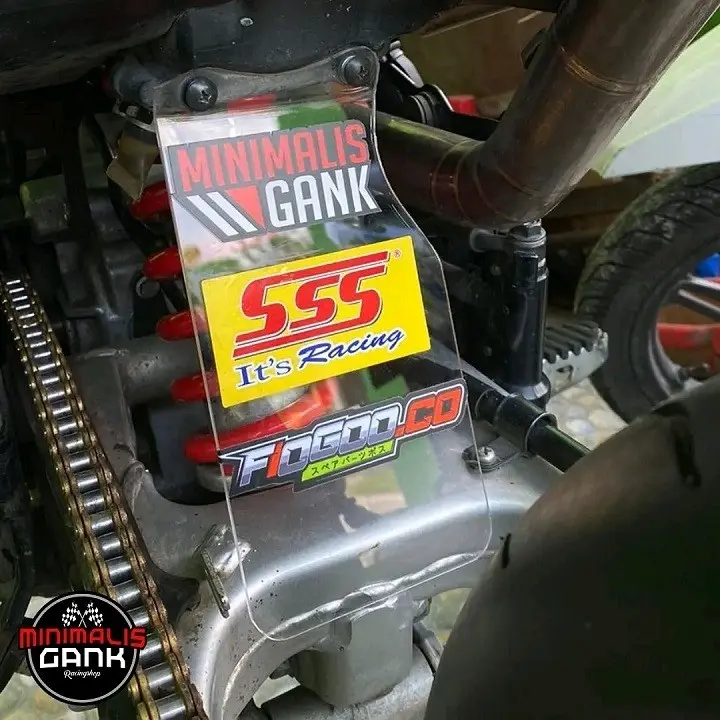 Mudflap crf150 akrilik pelindung shock belakang crf150