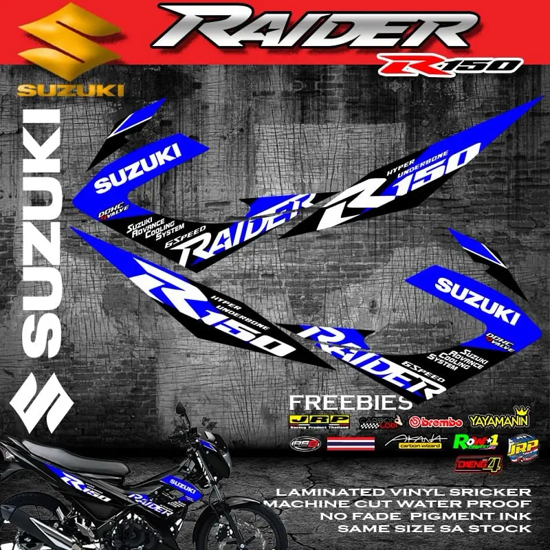 SUZUKI RAIDER 150 CARB REBORN DECALS STICKERS WITH FREEBIES 1 - TikTok ...
