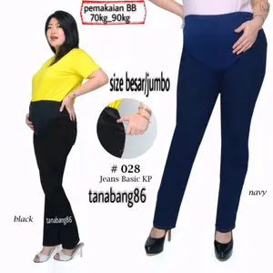 celana hamil jeans size besar/celana hamil jeans size jumbo bahan lentur
