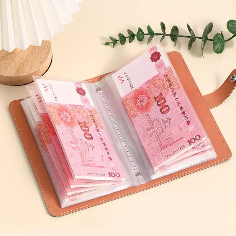 Challenges tiết kiệm tiền, Thiết kế vui nhộn, 100 phong bì, PU không thấm nước, Đóng Gáy mini, Dung lượng lớn, Có thể tái sử dụng, Thích hợp cho trẻ em, Challenge tiết kiệm tiền 4