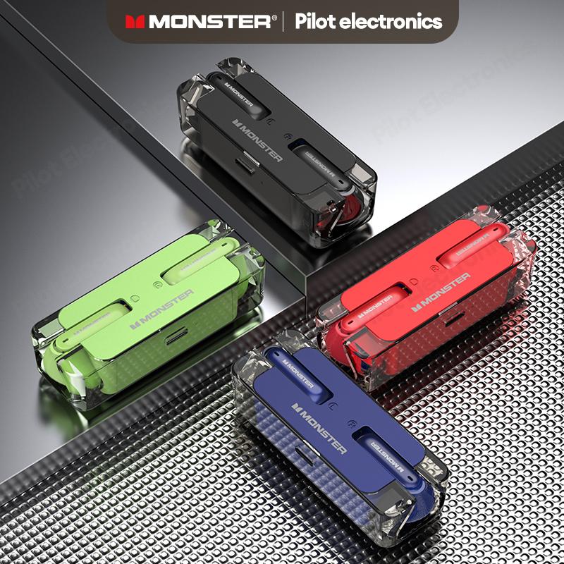 Tai nghe Bluetooth Monster XKT08,  Bluetooth 5.3 , Âm Bass Trầm , âm thanh HIFI, 2 chế độ tùy chỉnh chơi gmae và nghe nhạc , cảm ứng đa điểm , tăng giảm âm lương , ngưng nhạc , tiến và lùi bài