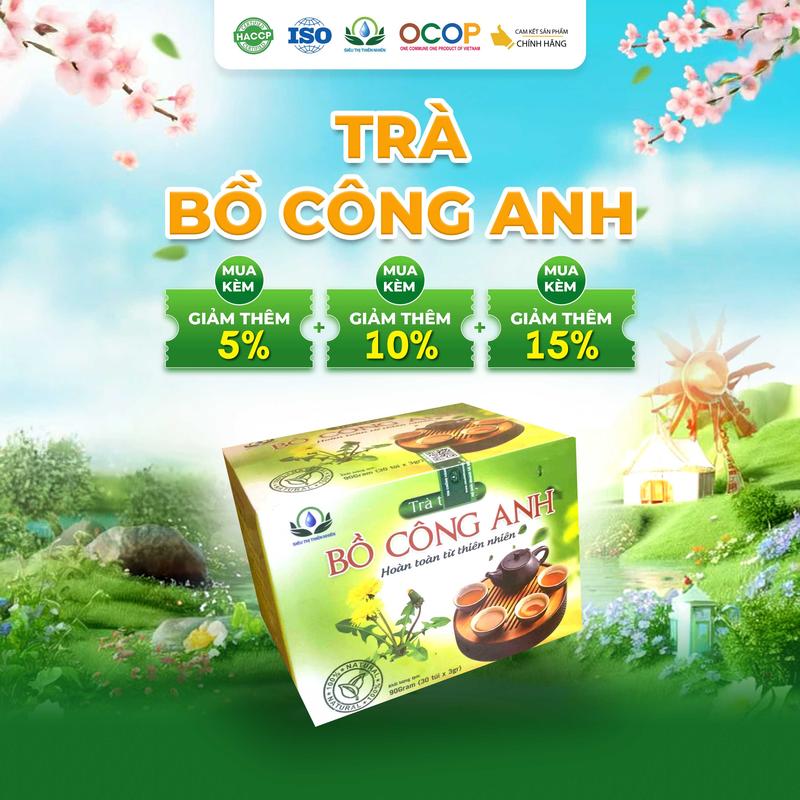 Trà Bồ Công Anh Hộp 30 Túi Lọc x 3Gram Siêu Thị Thiên Nhiên
