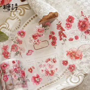 [Artopia] PET Tape TSH Sticker Roll Floral Hologram Cantik Pretty Bunga Flower Stiker