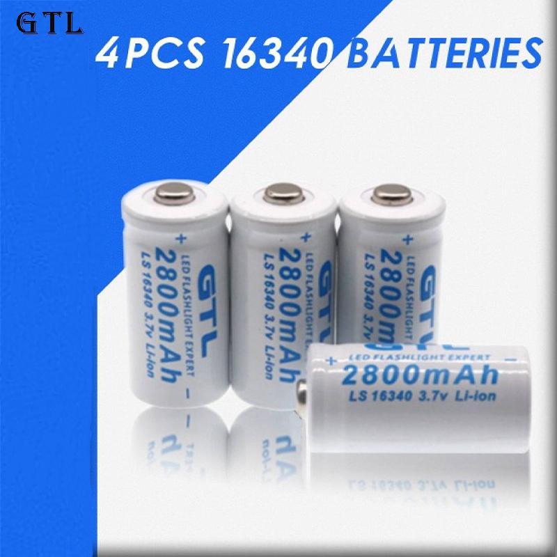 Product Introduction of New upgrade, higher security GTL Lithium li-ion 16340 bateri 3.7V 2800mAh CR123A bateri boleh dicas semula 3.7V CR123 untuk Lase 15