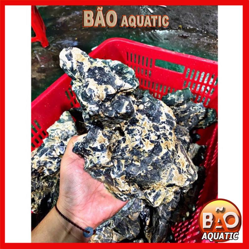 Đá kẹp kem siêu vân 1kg Đá trang trí bể cá cảnh non bộ 1