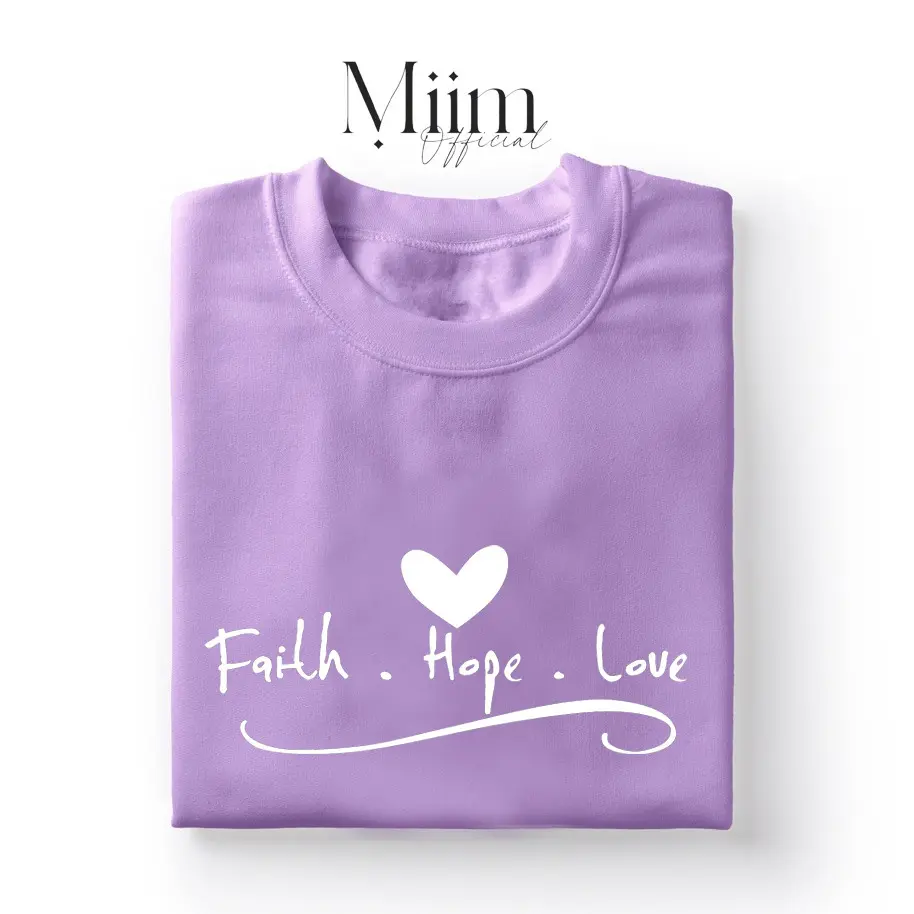 Faith Hope Love Jesus Christian T-shirt For Women Fashion Basic Shorts Sleeve Unisex Tops