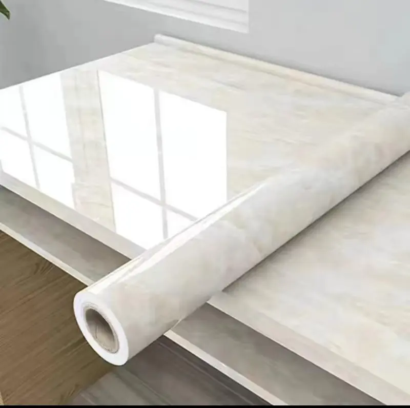 Giấy dán bếp vân đá tráng bạc chịu nhiệt, chống bám dầu mỡ - Cuộn dài 3m khổ 60cm Decor  bếp, Decal bếp 4