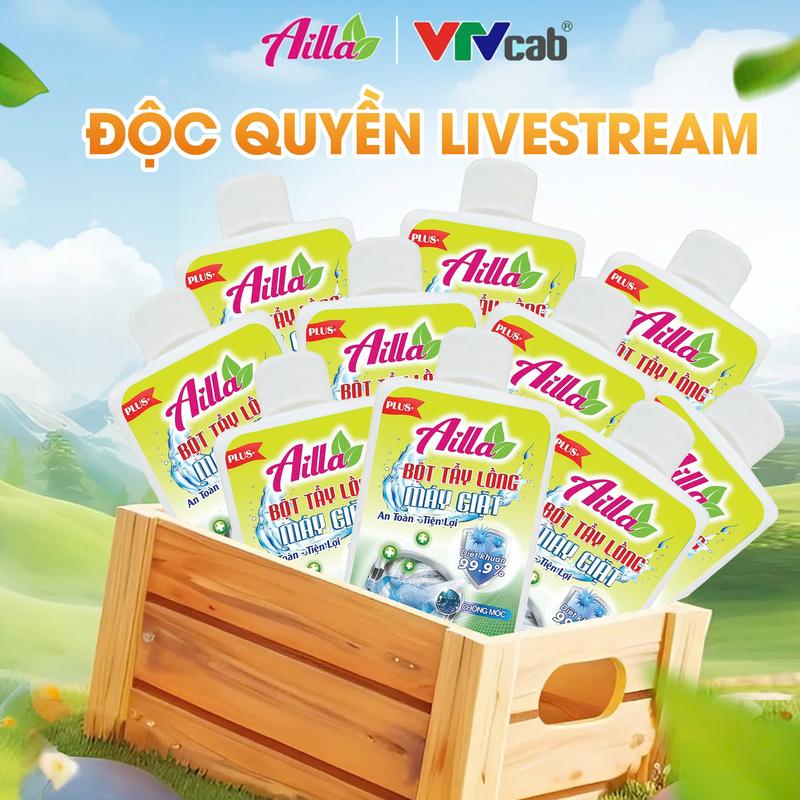 Combo Khởi Nghiệp - Set 10 Chai Bột Tẩy Lồng Máy Giặt Ailla 300Gr Giúp Làm Sạch Nhanh Nấm Mốc Vi Khuẩn Cặn Vải Bên Trong Lồng Máy Giặt Hiệu Quả An Toàn Không Gây Ăn Mòn Máy Giặt 