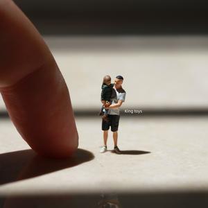 Mô Hình Tượng Nhỏ Đồ Chơi Vua, Tỷ Lệ 1 / 64, 1 / 87 Và 1 / 43, Được Làm Bằng Resin, Bố Và Babygirl Dioramas, Bộ Sưu Tập Thu Nhỏ Đúc Khuôn