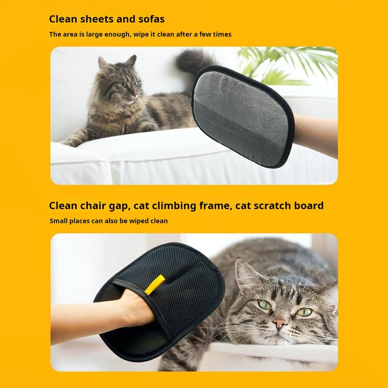 1/2/3Pcs Double Sided Pet Grooming Glove Reusable Cat Hair Remover Dog Massage Mitt Brush for Shedding Bathing Grooming 8