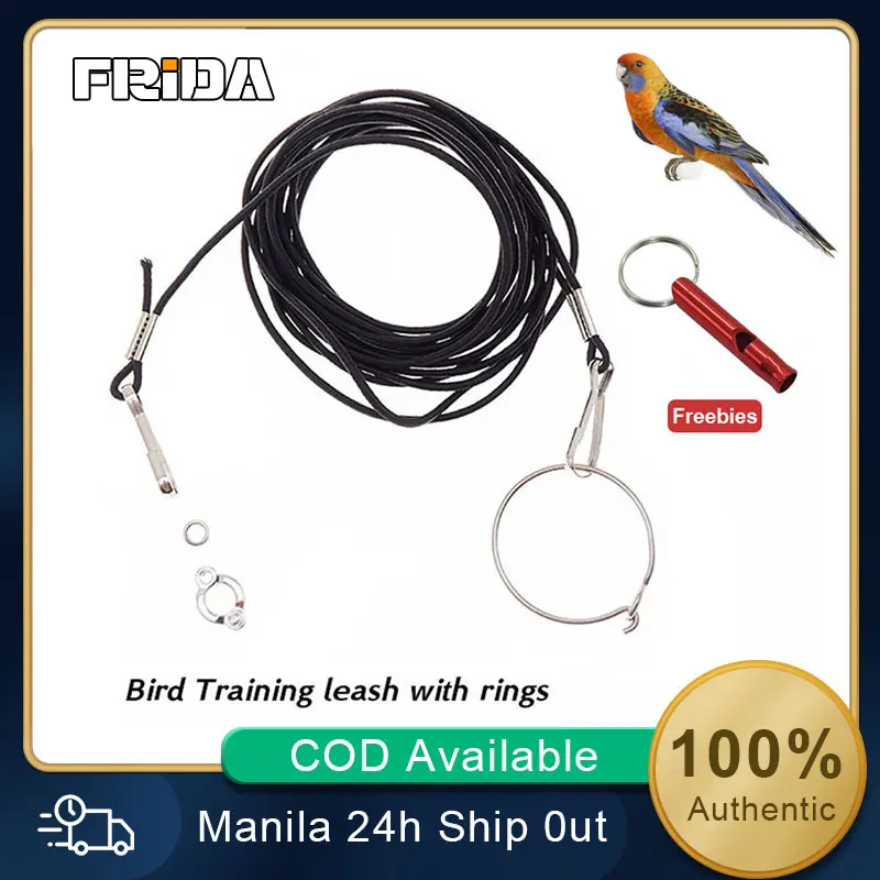 Bird Jumping Rope 5ft Flexible Birds Flying Rope with training ring Bird Leash for Parrot ...