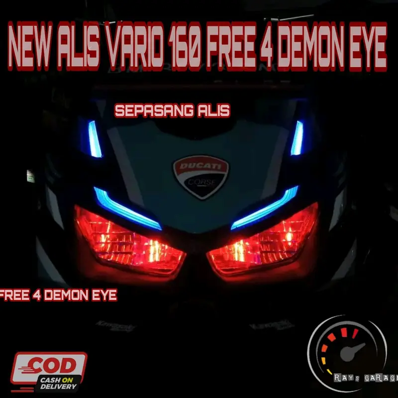Paket Hemat Lampu Alis New Vario 160 Tanpa Bintik-Bintik Terang Motorcycle 5