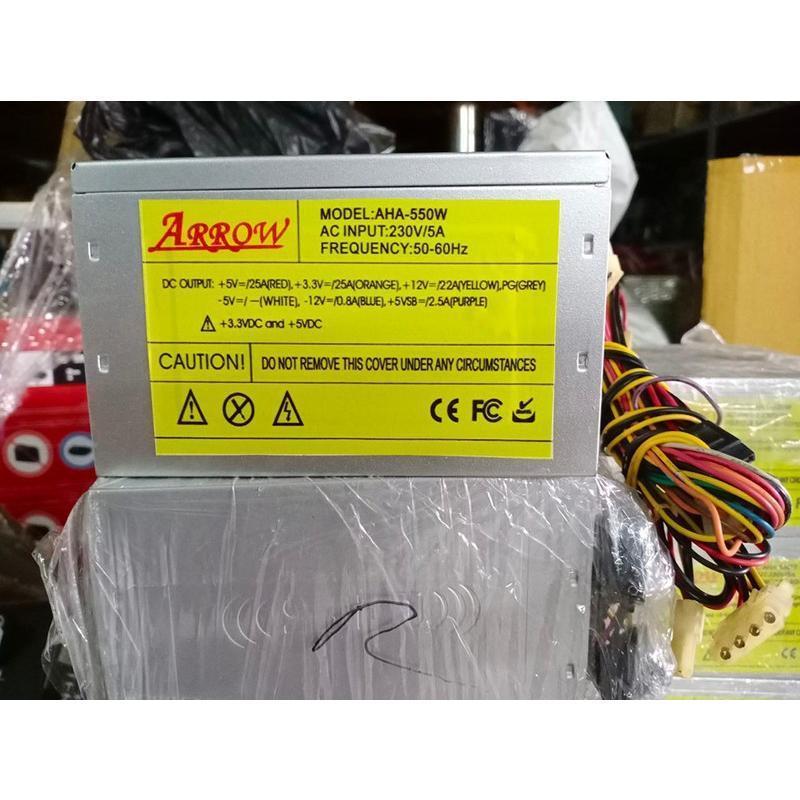 Nguồn máy tính Arrow AHA 500W tháo máy loại đẹp không rỉ