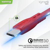 Gambar Hippo Xyron 3 Micro 100 cm Kabel Data Charger Fast Charging 3A - GREY dari Miooz_NEW Kota Administrasi Jakarta Barat 4 Tokopedia