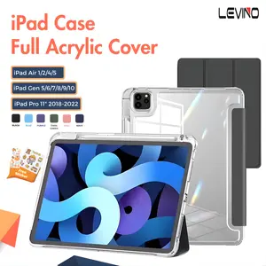 LEVINO Acrylic Case Compatible for Cover iPad iPro iPad Air4 /Air5 Pro 11" M1/M2 Gen 7/8/9 10.2" Gen 10th 10.9" 2022