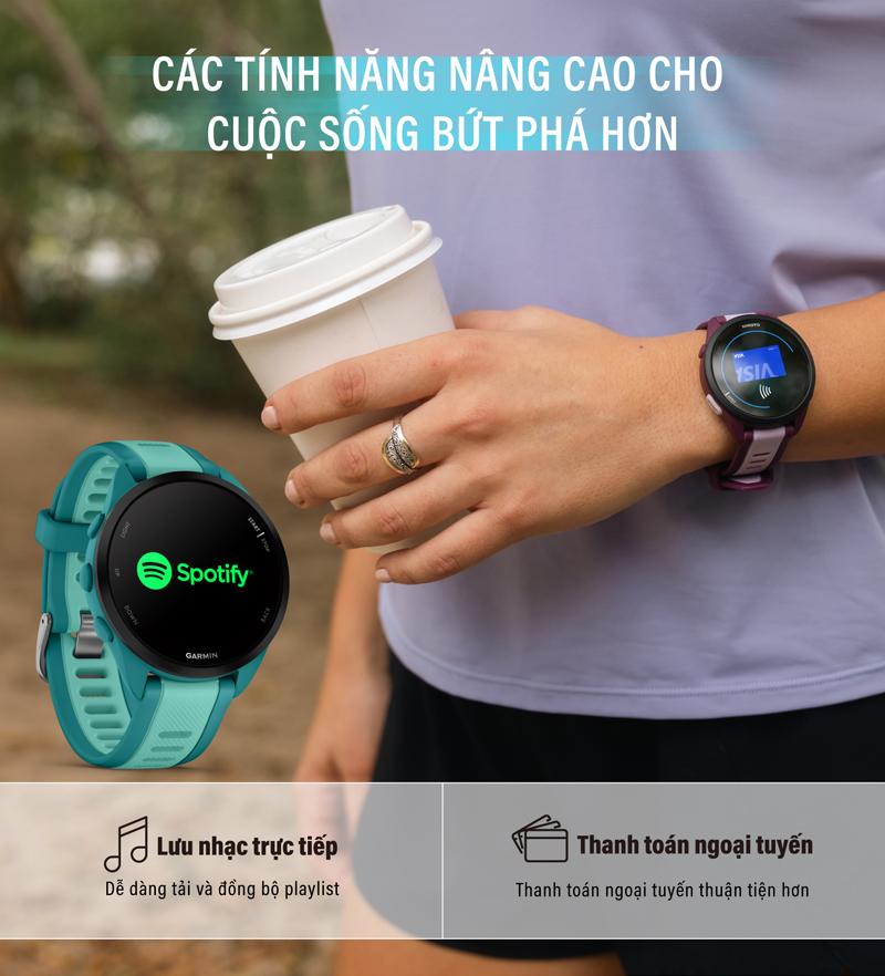 Product Introduction of Đồng Hồ Thông Minh Garmin Forerunner 165 NON MUSIC - Hàng Chính Hãng 50