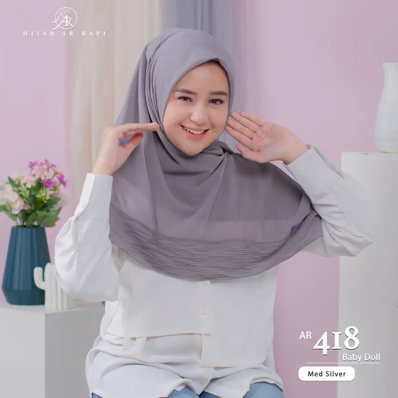 AR RAFI | Hijab AR 418 - Bahan Baby Doll 2